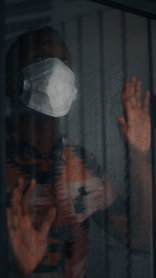 Man Wearing Mask During Quarantine 