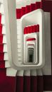 White and Red Plastic Staircase