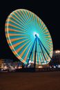 Red and Yellow Ferris Wheel during Night Time