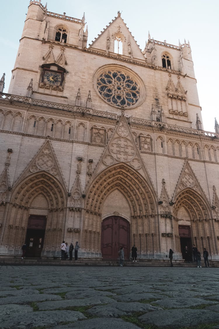 Cathedral Of Saint Jean Baptist In Lyon France