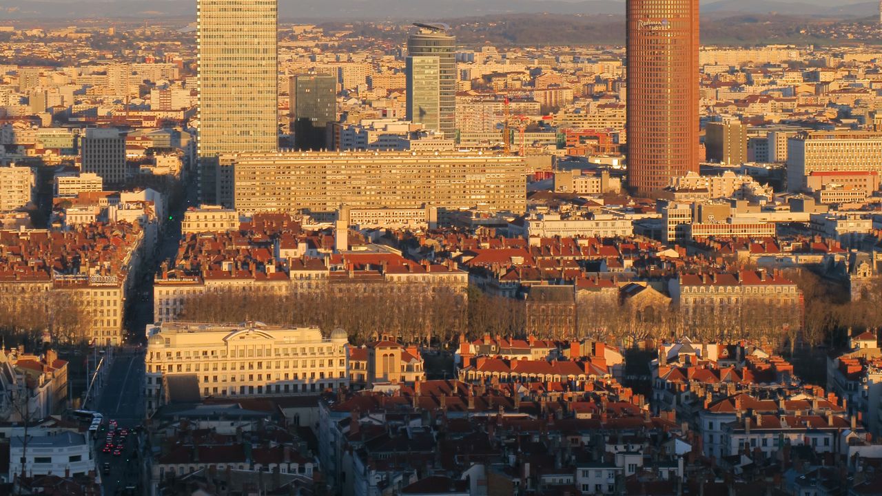 Lyon, France skyline