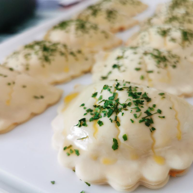 Air Fryer Sourdough Party Herb and Cheese Hand Pies