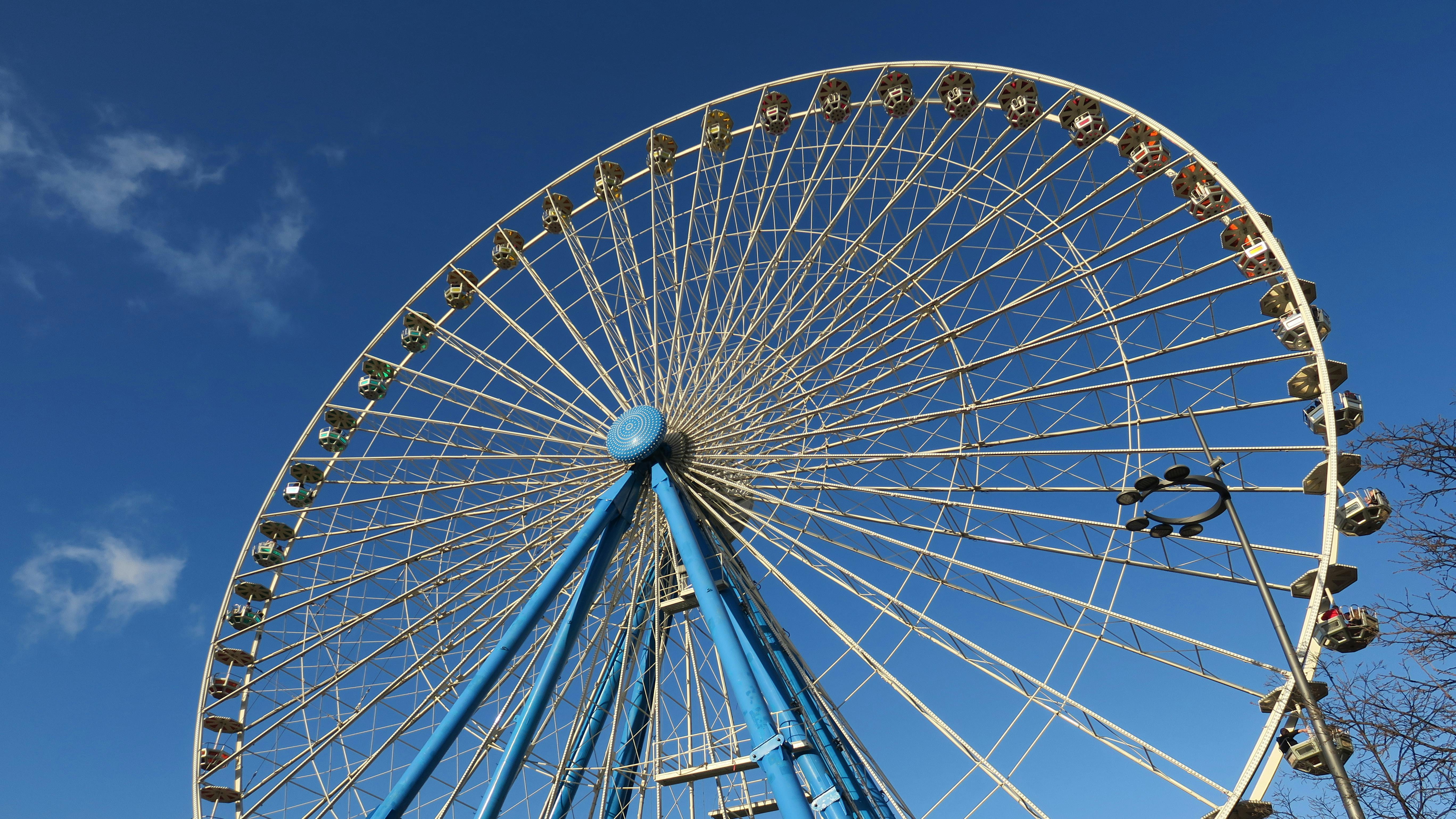 Photo of a White Ferris Wheel · Free Stock Photo