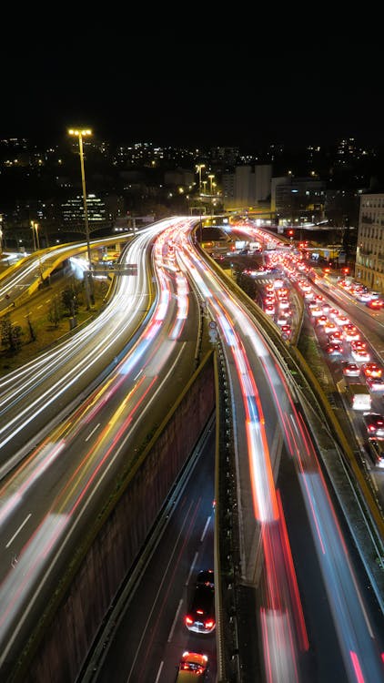 Time Lapse Photography of Cars on Road during Night Time