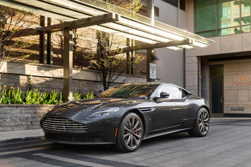 Black Aston Martin Parked Near Building