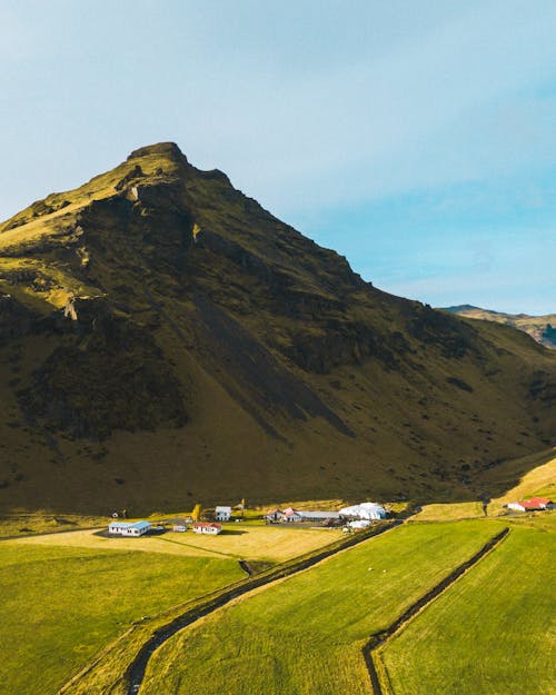 アイスランド, ハイアングルショット, ファームの無料の写真素材
