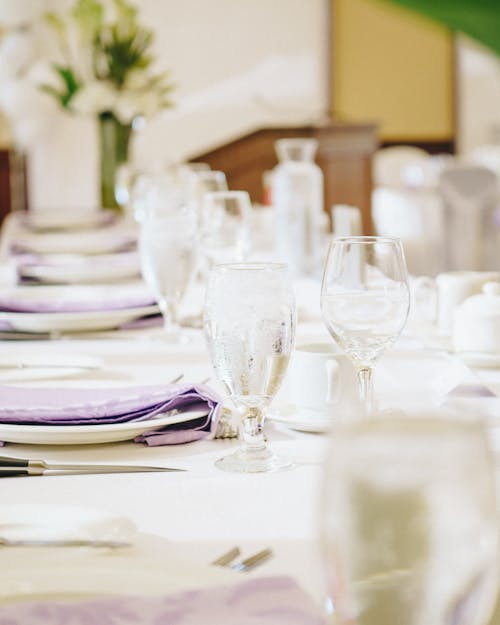Free Formal Table Setting Stock Photo