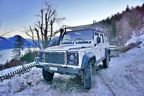 White Jeep Wrangler Parked Outdoors