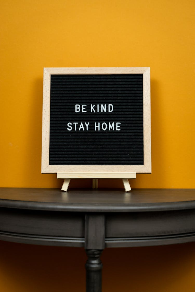 Felt Letter Board With Message