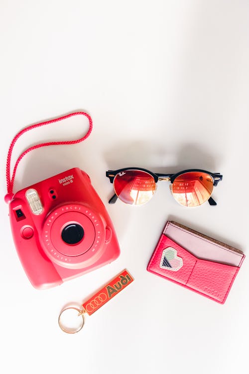 Flatlay, instax, 即時相機 的 免費圖庫相片