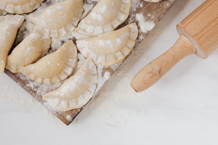 Pierogi On White Table