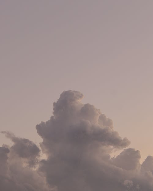 Scenery view of clouds on evening sky