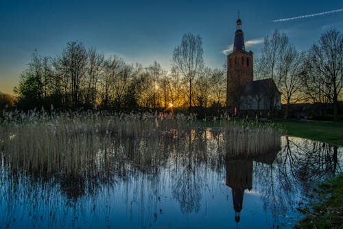 Free stock photo of church, dusk, knoptoren