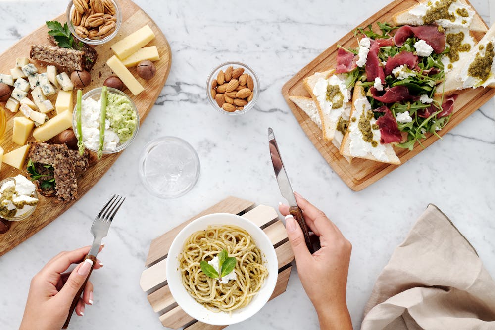 Arugula and Lemon Pesto Pasta