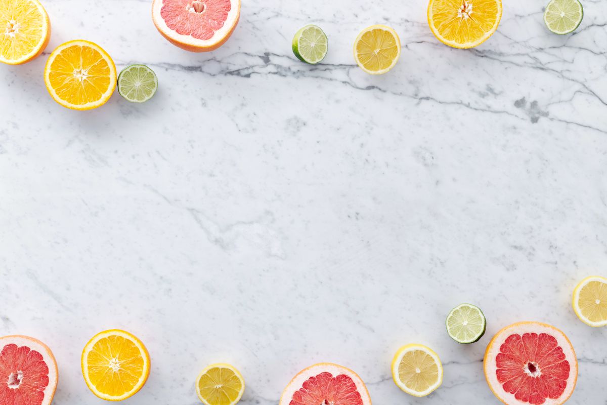 Citrus flat lay