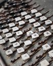 Close Up of an Old Broken Typewriter