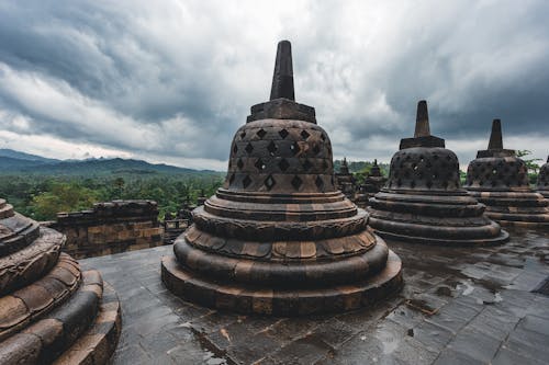 คลังภาพถ่ายฟรี ของ borobudur, กลางแจ้ง, การก่อสร้าง