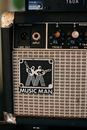 Black and White Guitar Amplifier
