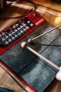 White Stick on Black Table