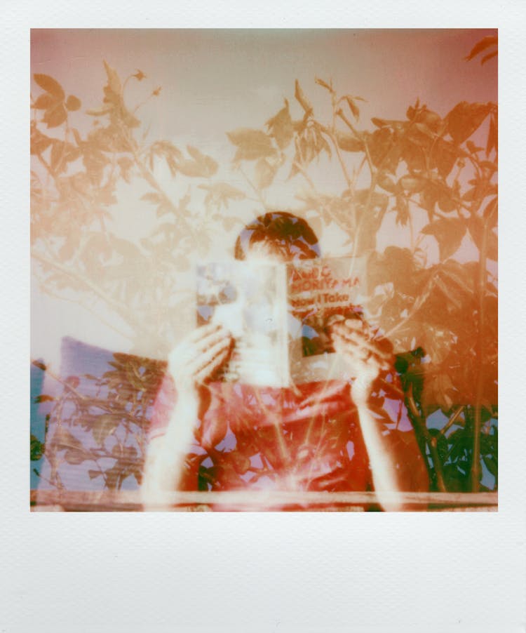 Double Exposure Of Polaroid Photo