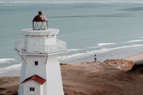 Lighthouse Near Ocean