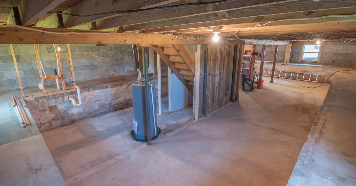 unfinished basement