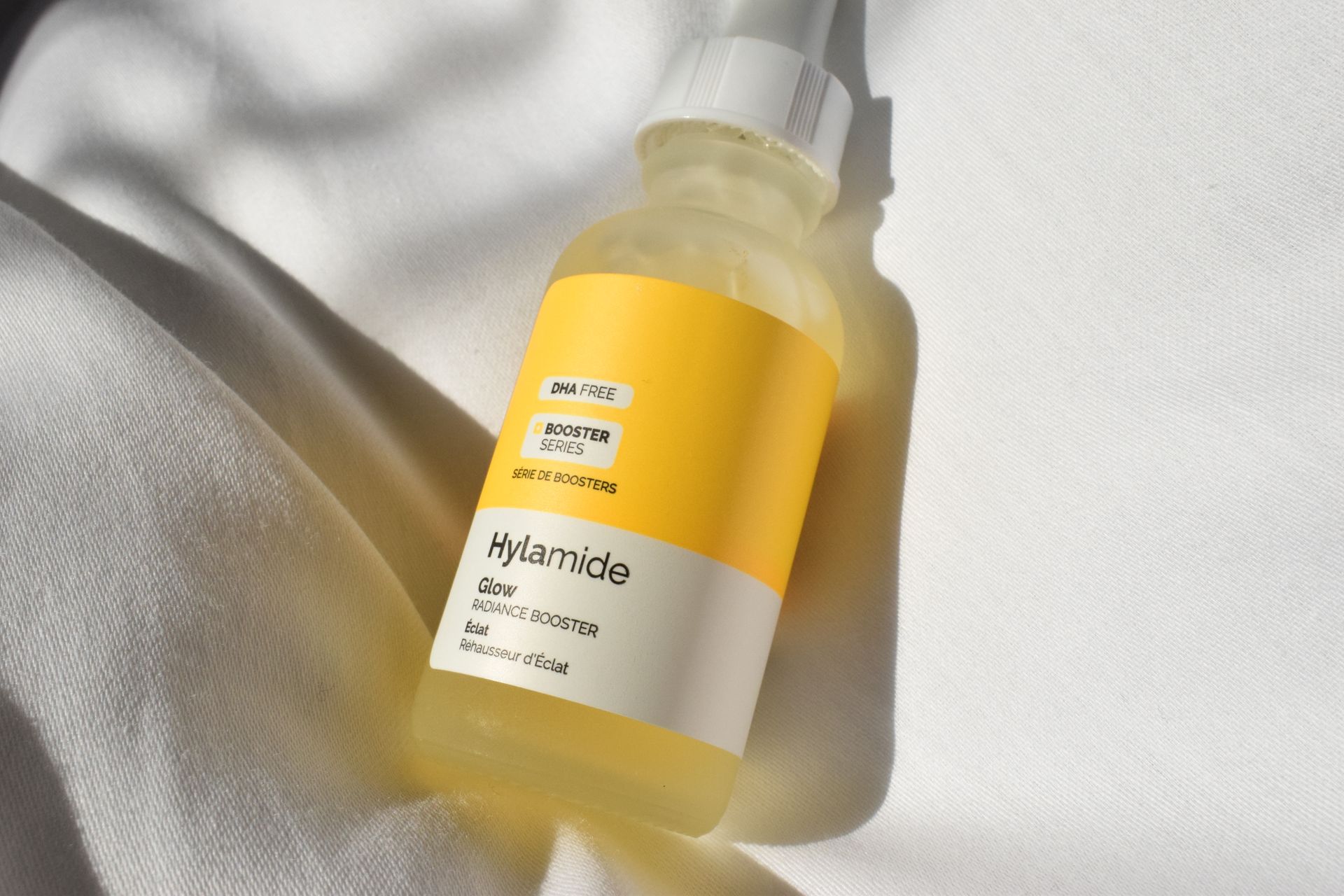 Close-Up Shot of a Hylamide Booster Glow