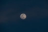Full Moon in Blue Sky