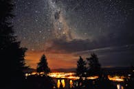 新西兰坎特伯雷特卡波湖的上空，夜空美丽，星光熠熠