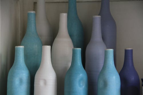 Free Colorful Ceramic Bottles Stock Photo