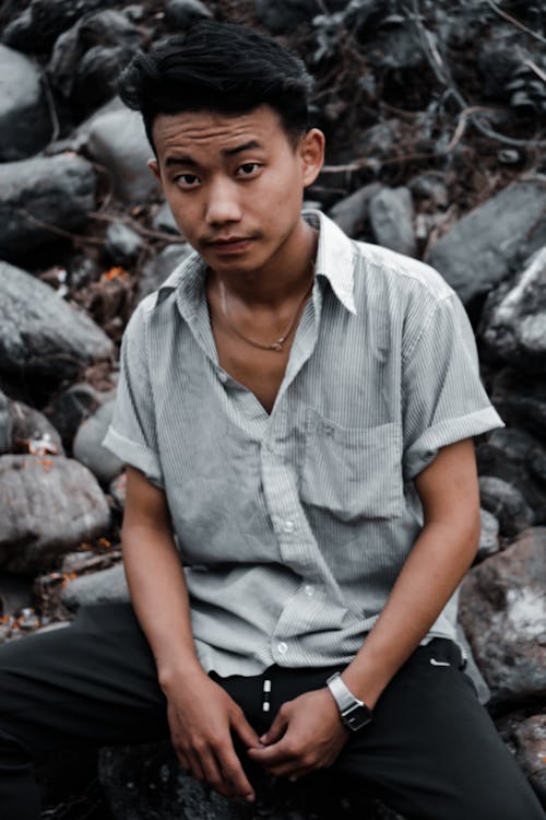 бесплатная Бесплатное стоковое фото с азиат, Азиатский парень, выражение лица Стоковое фото