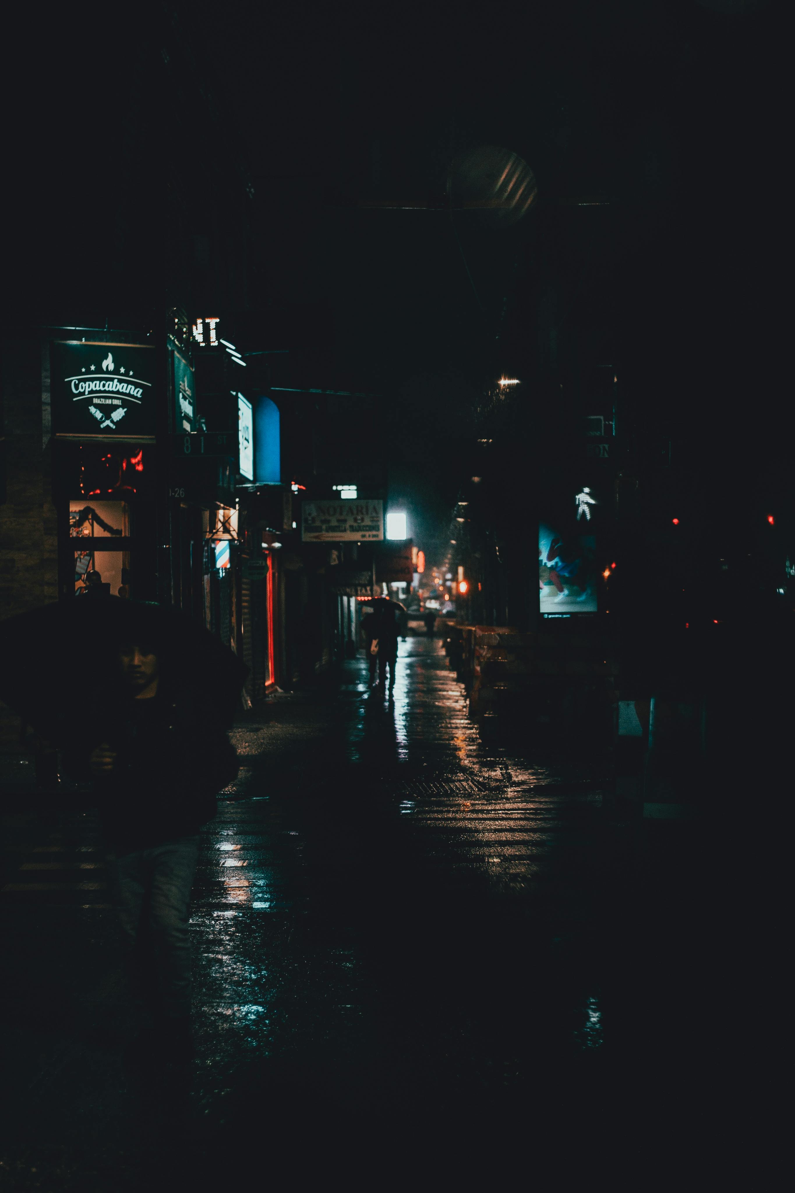 People Walking on Street during Night Time · Free Stock Photo