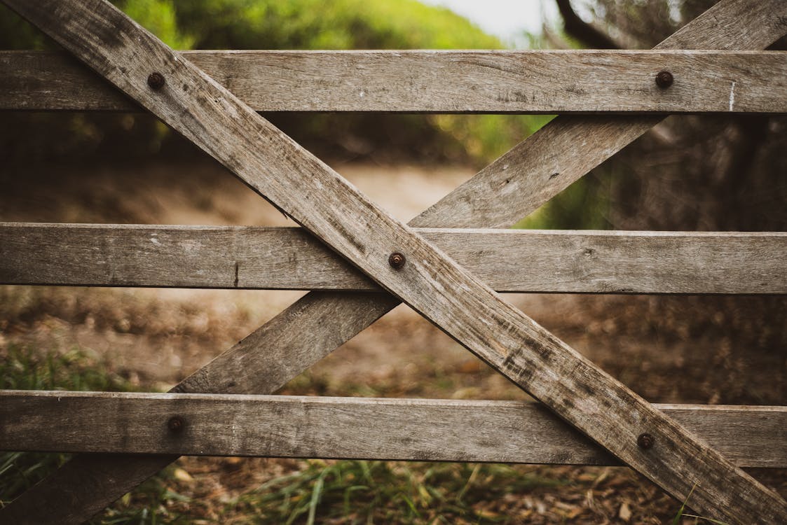 Free Old Wooden Fence Stock Photo