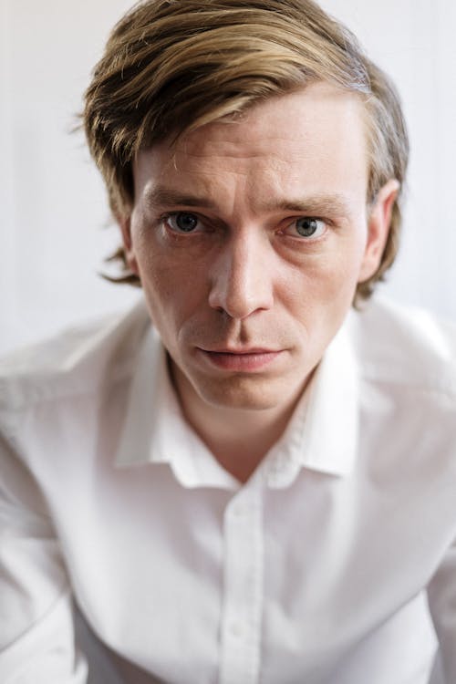 Free Man in White Button Up Shirt Stock Photo