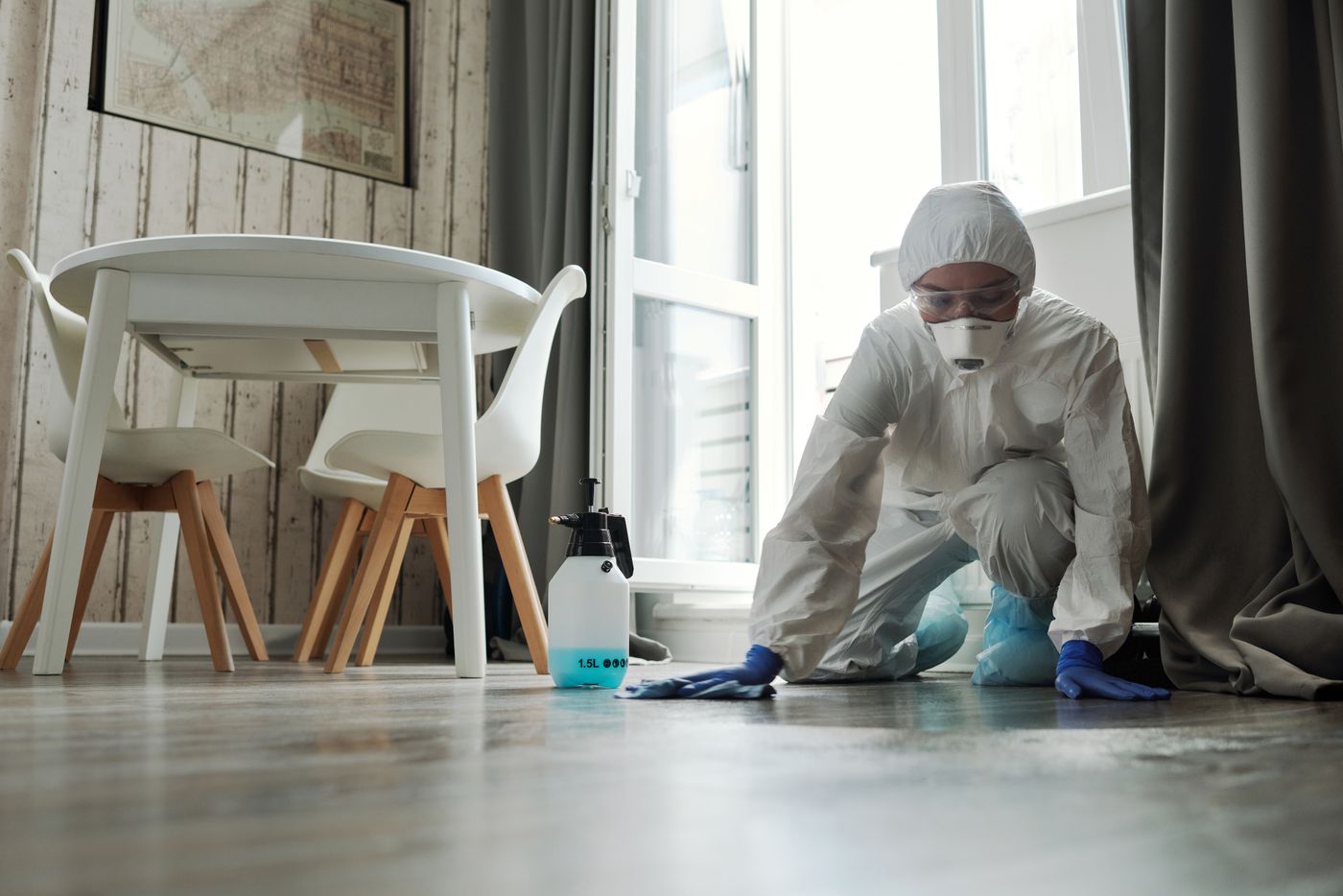 Prodotti per la pulizia ordinati in un ambiente domestico