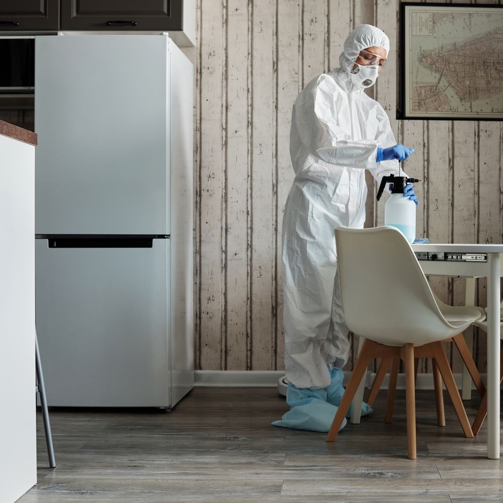 Kitchen Spraying in Peckham — surfaces prepped and cut in by hand