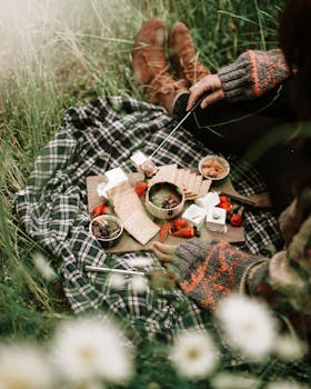 Person in Black and White Plaid Long Sleeve Shirt Having A Picnic  with the Quote "Half the lies they tell about me aren't true." written on it and have average color value #6F6A54