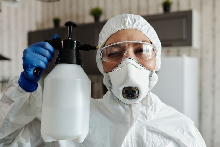 Deodorization & Sanitization service in Wellington, Florida — certified technicians on the job
