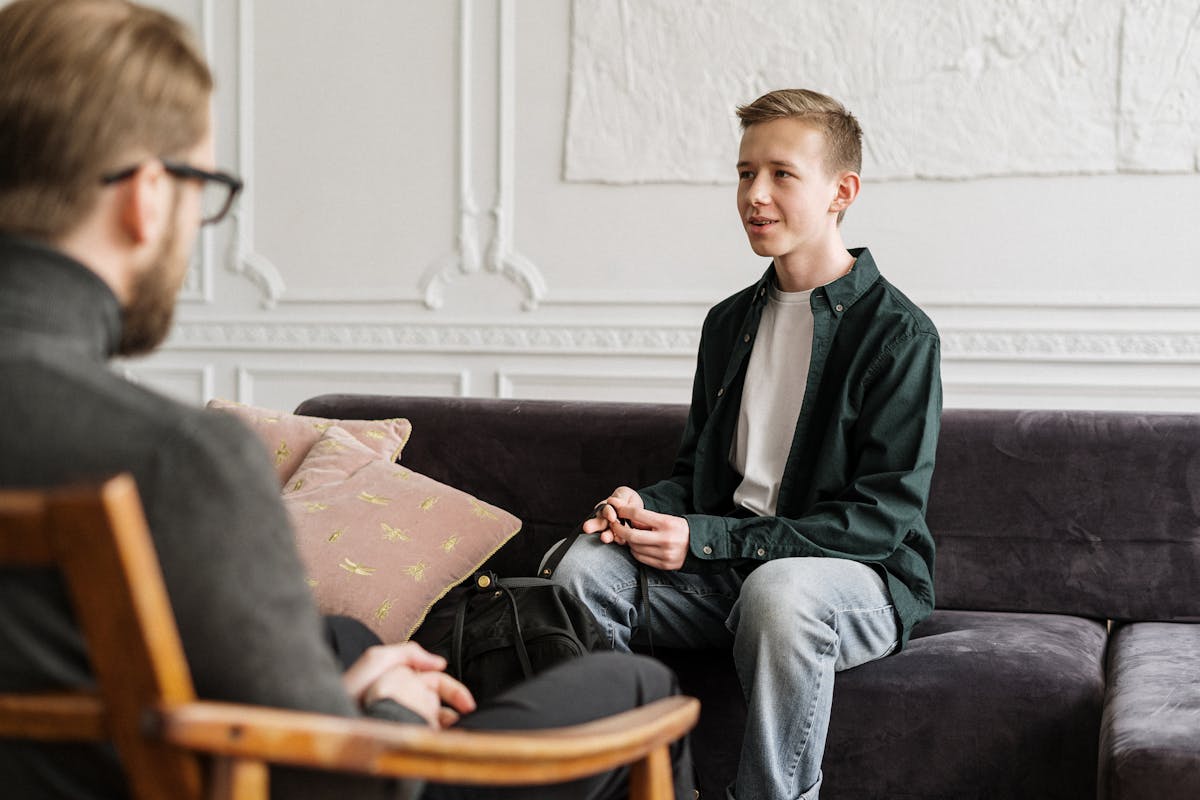 Person looking contemplative during individual counseling session
