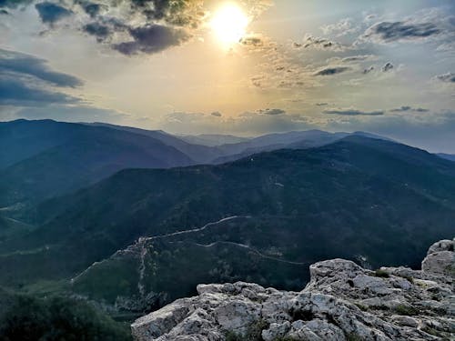 Безкоштовне стокове фото на тему «гірський район, Захід сонця, краса в природі»
