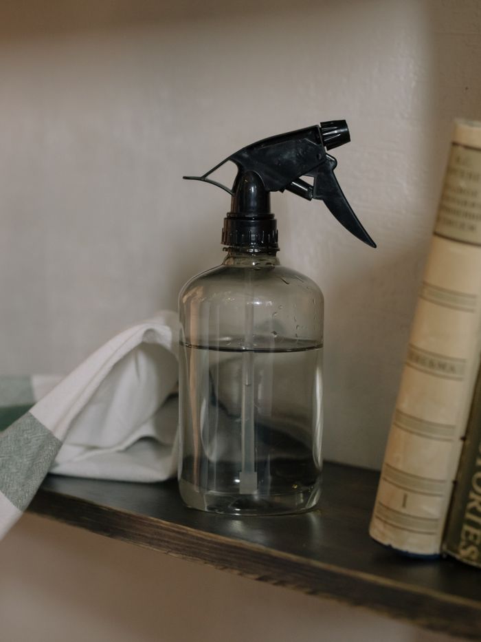 Professional cleaner at work