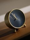 Black and Silver Round Analog Clock
