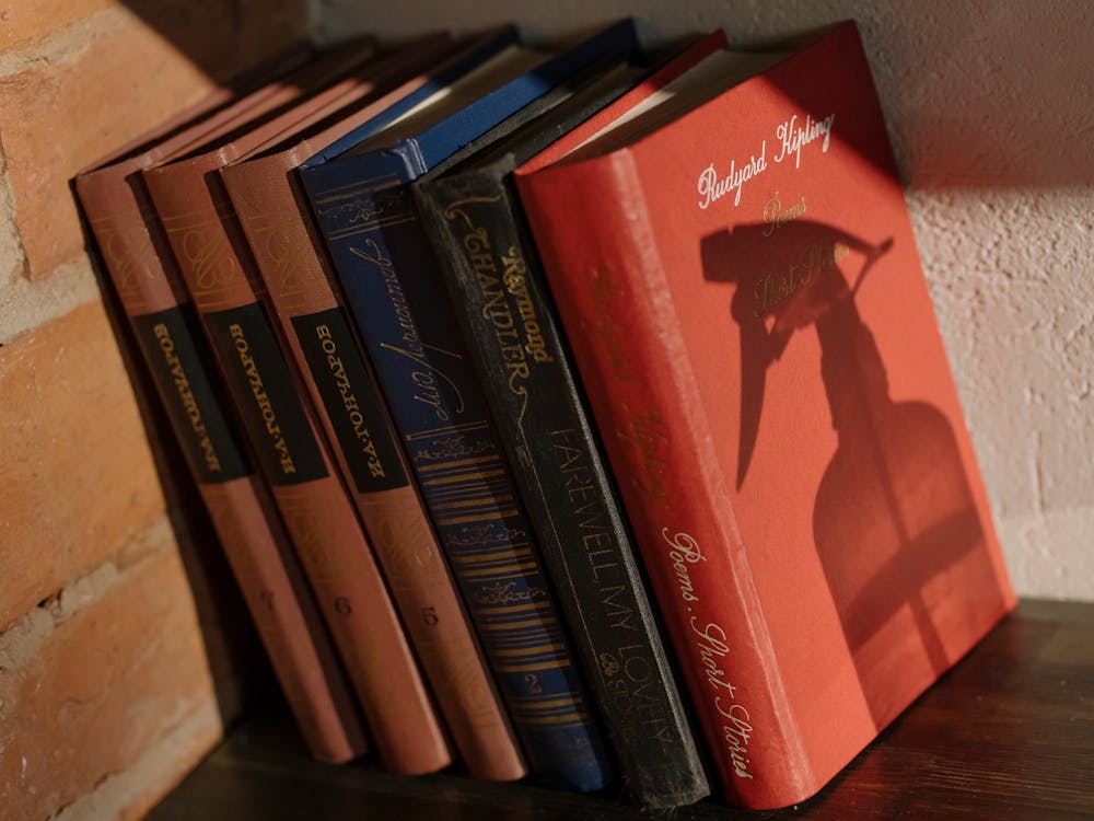 Close-up Photo of Arranged Books 