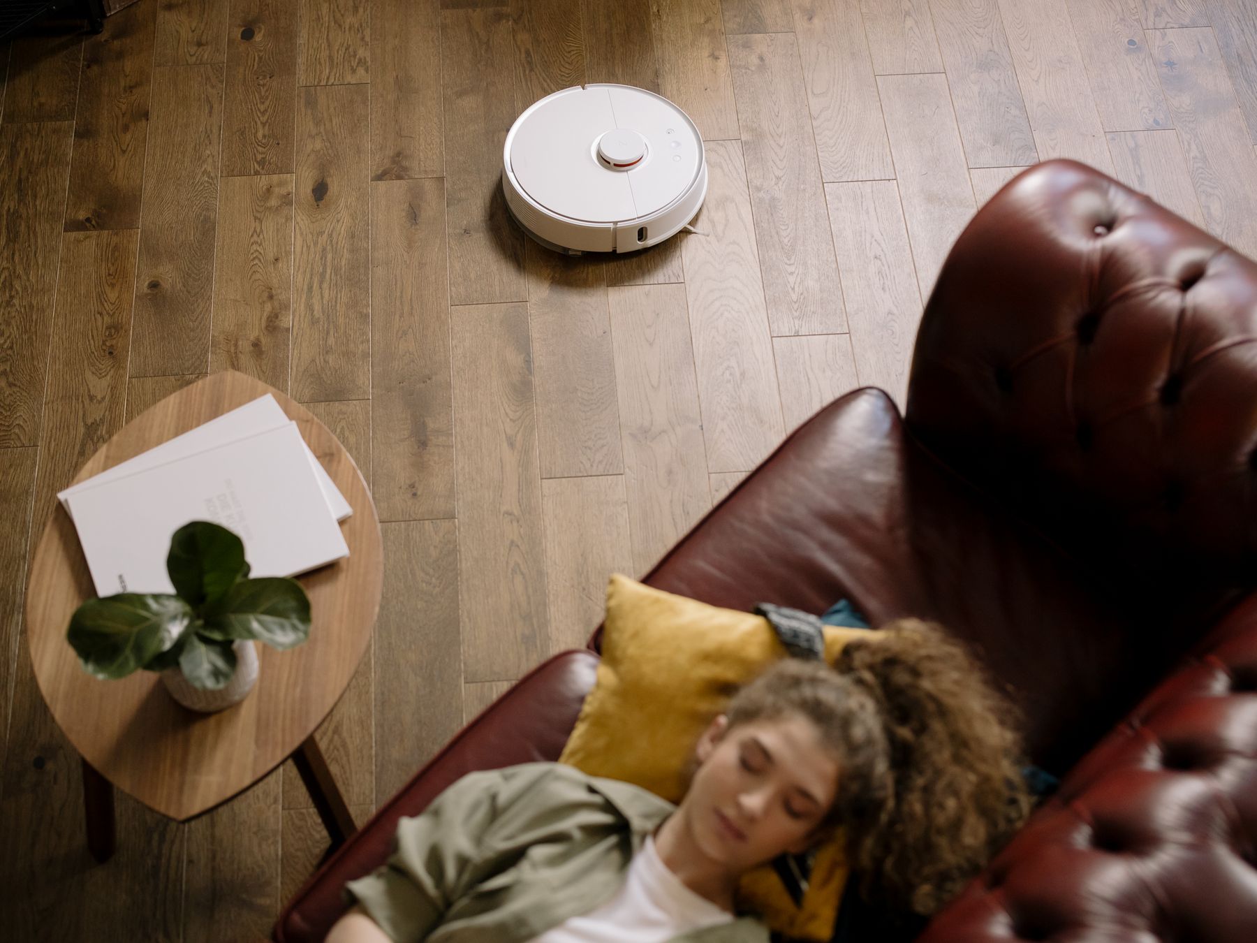 Robotic technology operating inside a modern home
