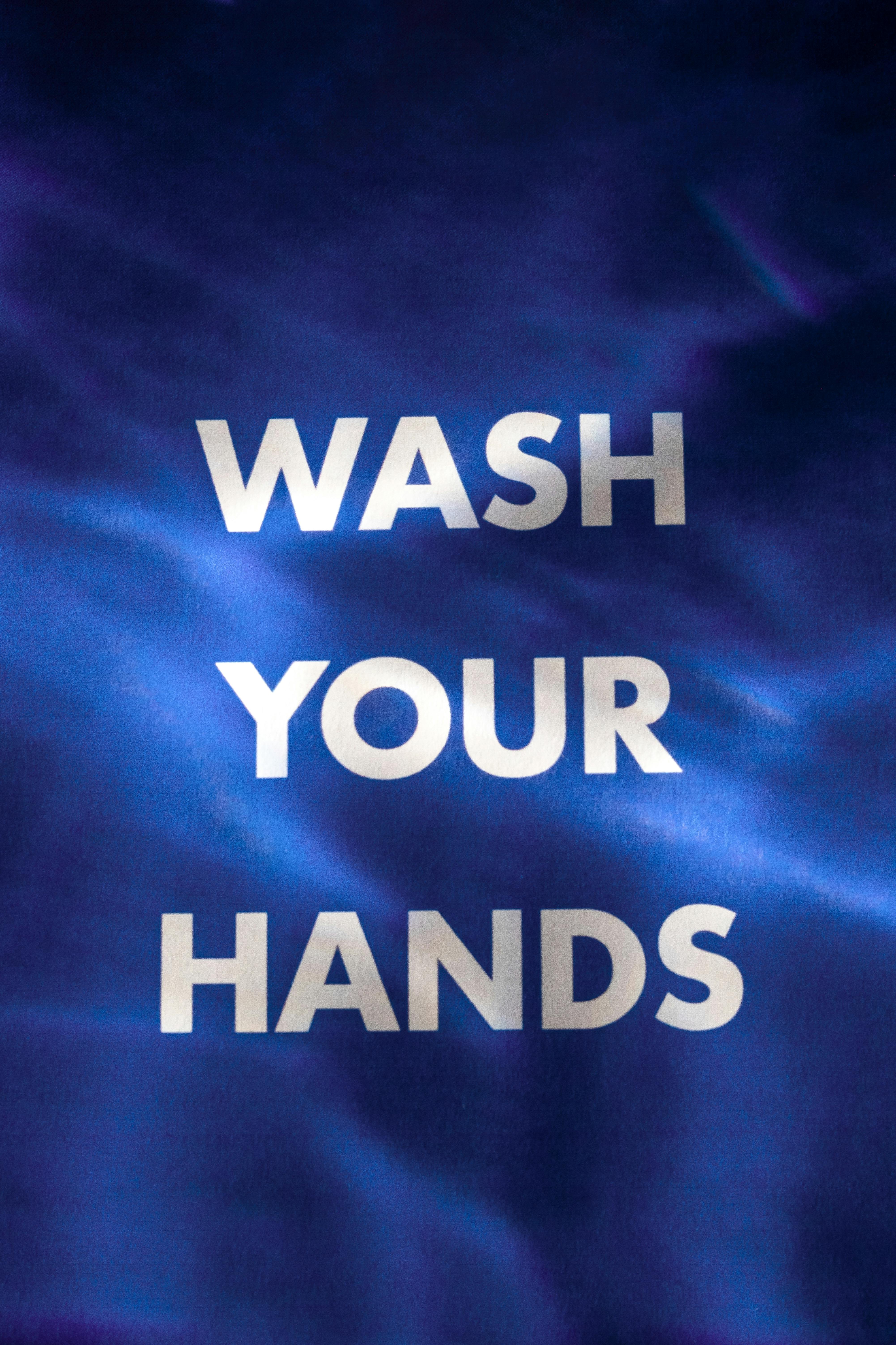 White Text on Blue Background · Free Stock Photo