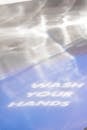 Blurred Photo of Wash Your Hands Poster