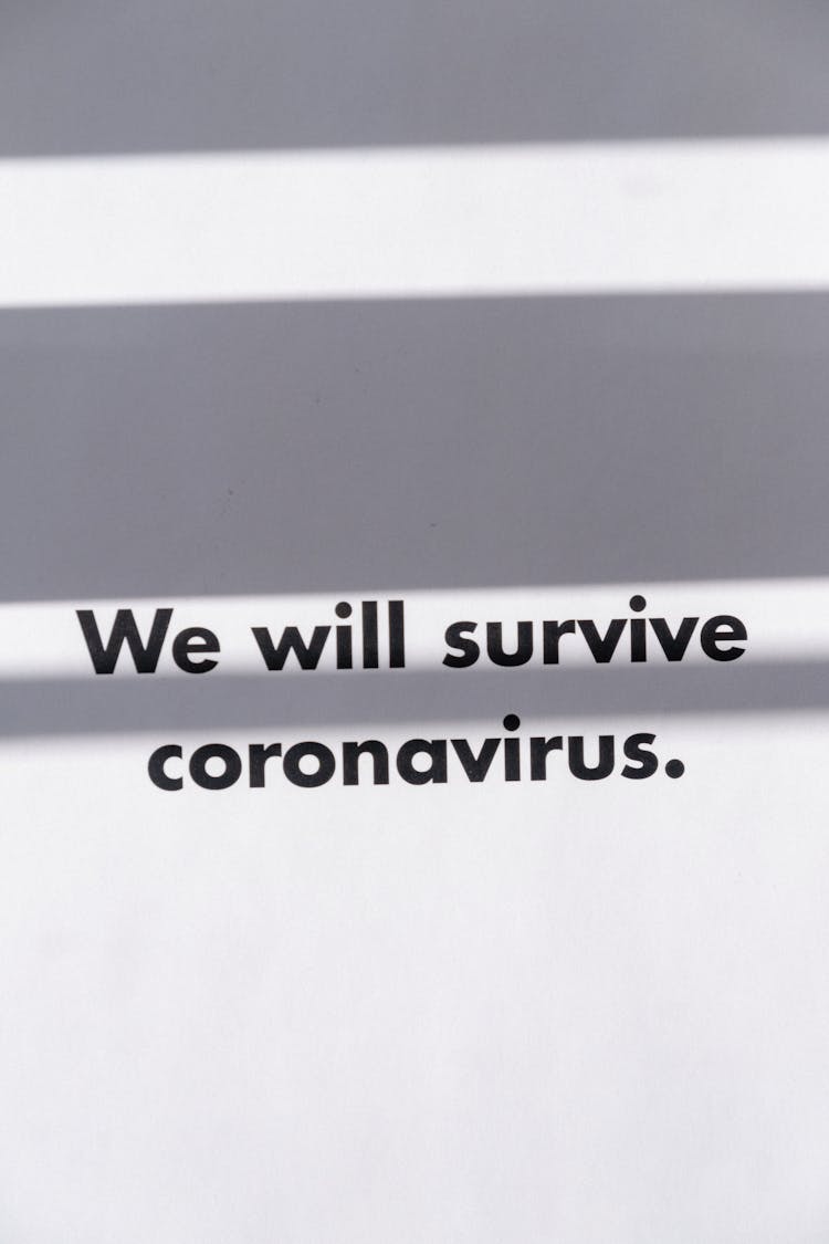 Slogan On Coronavirus With Positive Outlook