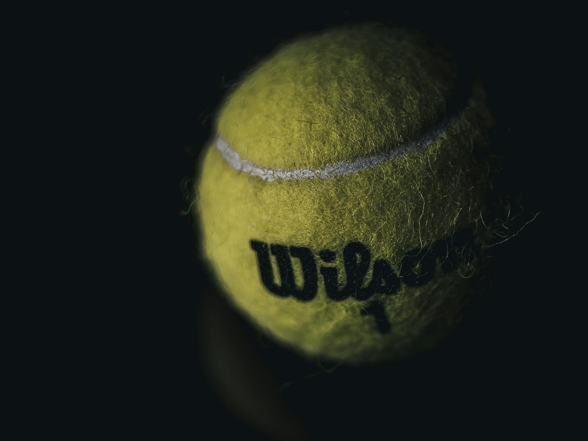 Wilson Tennis Ball Close-up