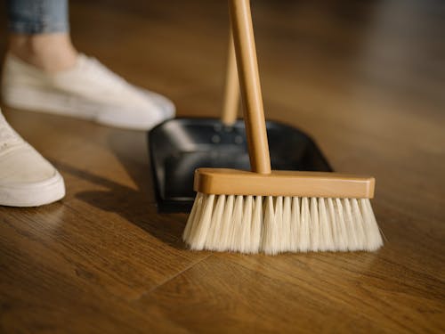 Free Brown Wooden Brush on Brown Wooden Table Stock Photo