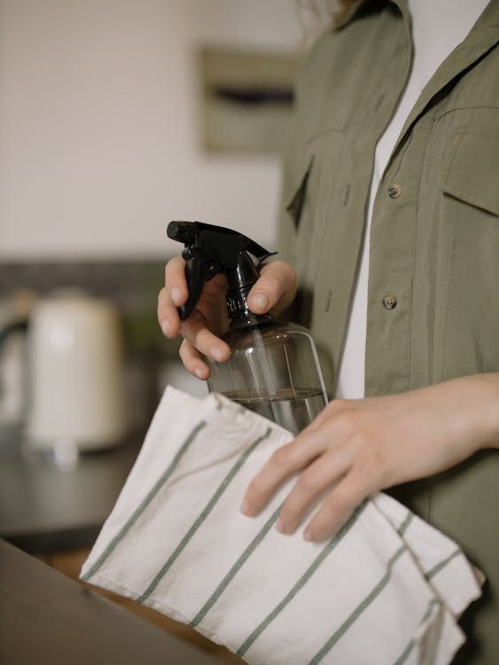 Free Person Holding Black and Silver Coffee Press Stock Photo